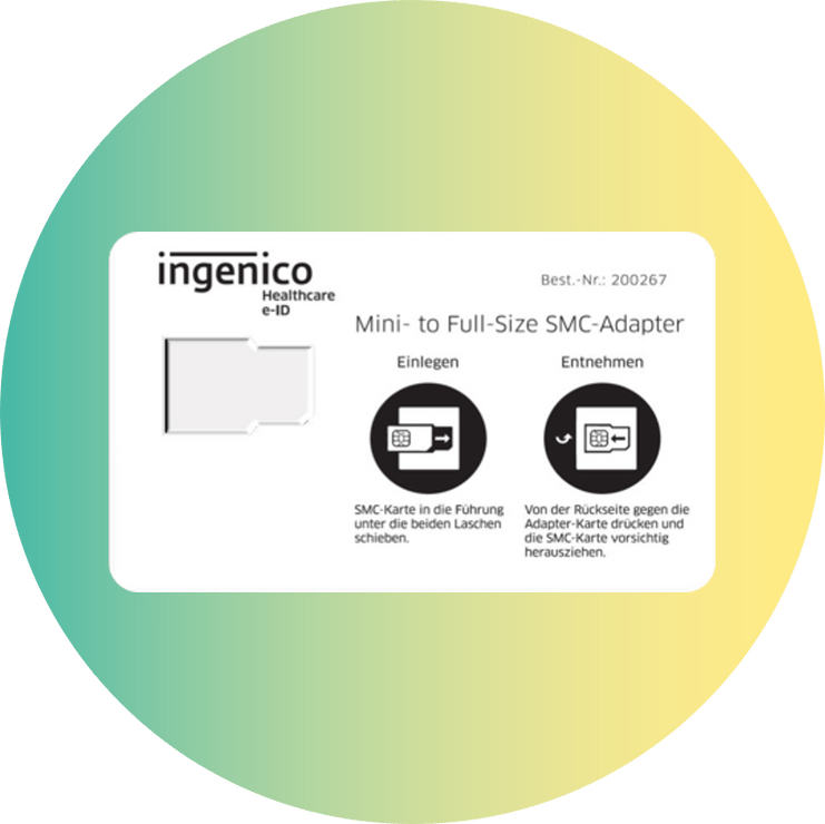 SMC-Adapterkarte (mini-to full-size)
