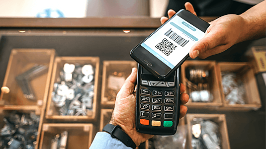 payment with a qr code in store